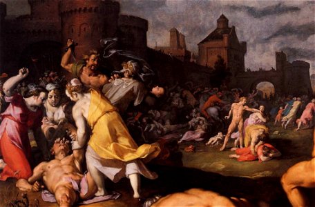 Cornelis Cornelisz. van Haarlem - Massacre of the Innocents (detail) - WGA05255