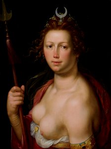 Cornelis Cornelisz. van Haarlem - Diana as Goddess of the Hunt - 2014.72 - Minneapolis Institute of Arts. Free illustration for personal and commercial use.