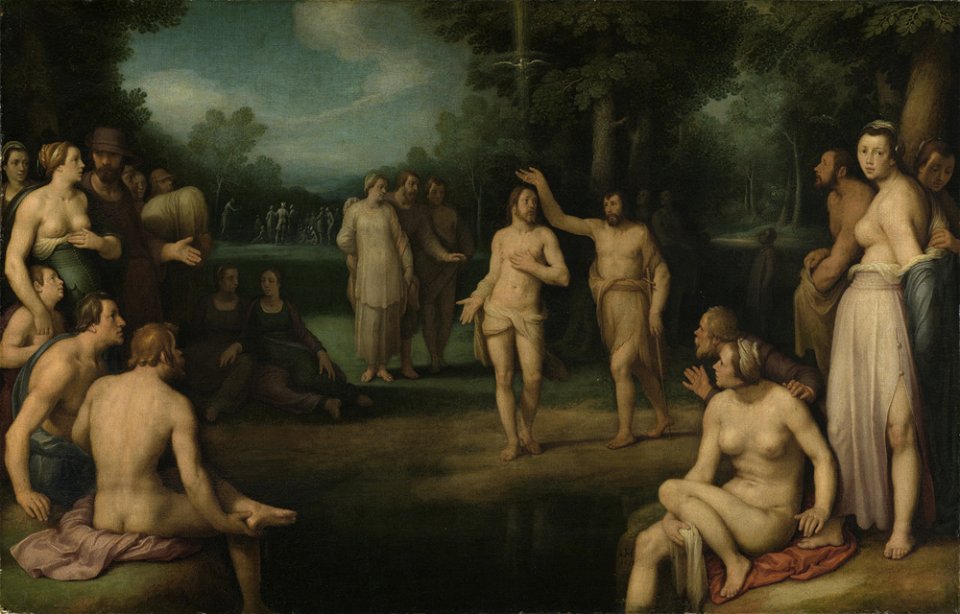 Cornelis Cornelisz. van Haarlem - Taufe Christi - 220 - Staatliche Kunsthalle Karlsruhe