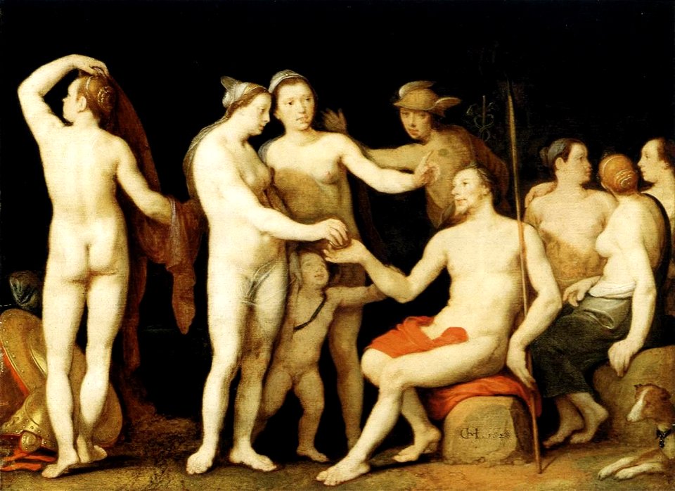 Cornelis Cornelisz. van Haarlem - The Judgment of Paris - WGA05252