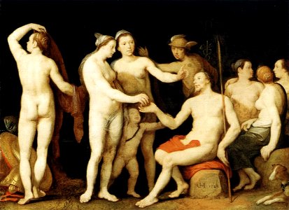 Cornelis Cornelisz. van Haarlem - The Judgment of Paris - WGA05252
