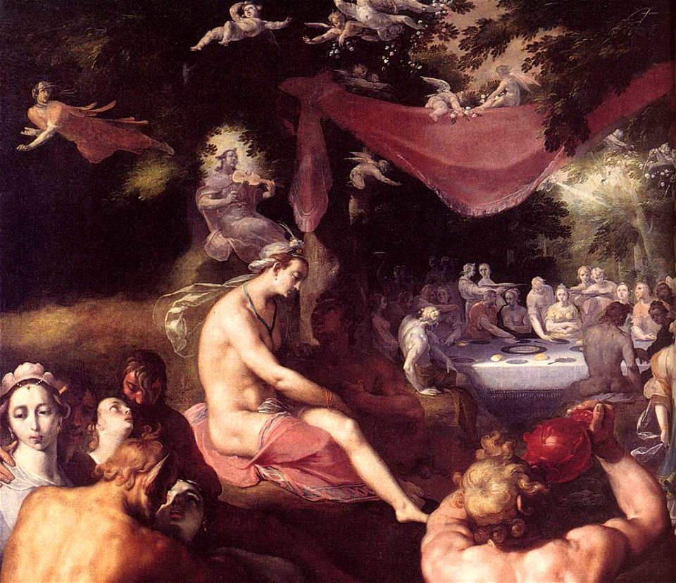 Cornelis Cornelisz. van Haarlem - The Wedding of Peleus and Thetis (detail) - WGA05245