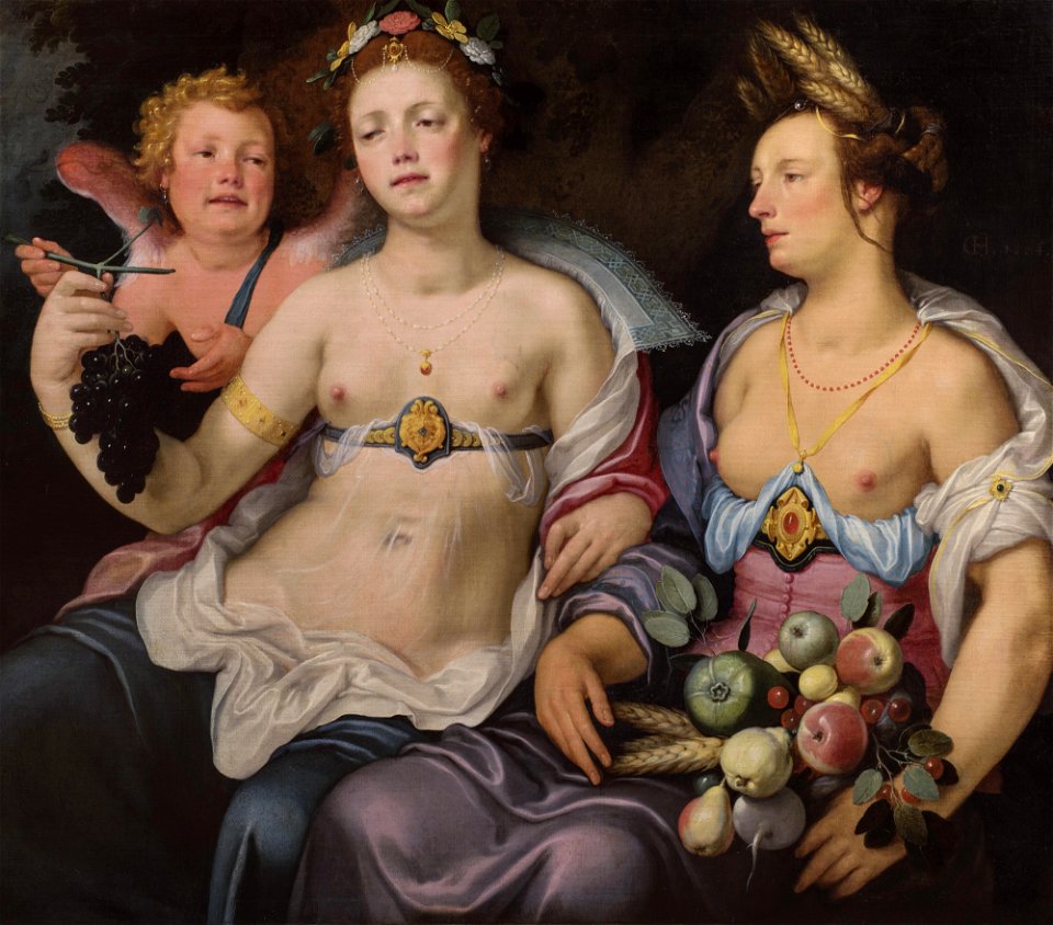 Cornelis Cornelisz. van Haarlem - Venus, Cupid and Ceres (1604)