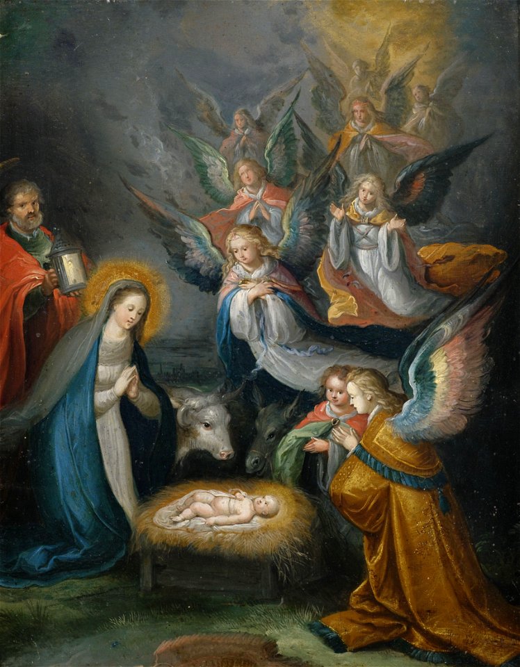 Cornelis de Baellieur dÄ (attr) Anbetung des Kindes