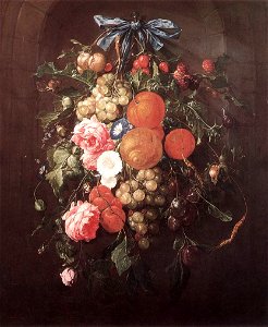 Cornelis de Heem - Still-Life with Flowers - WGA11256. Free illustration for personal and commercial use.