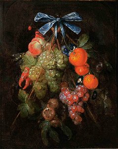 Cornelis de Heem - Festoon with Fruit and Flowers - WGA11251