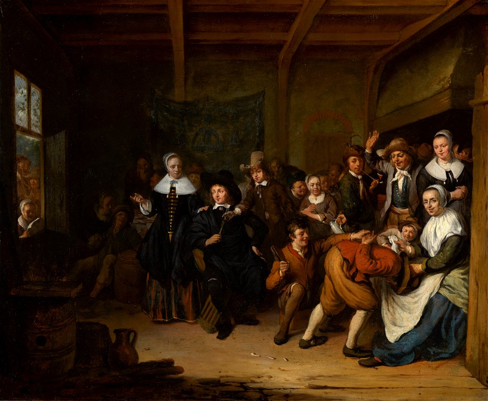 Cornelis de Man - 'La Main Chaude' ('Hot Cockles') - 91 - Mauritshuis