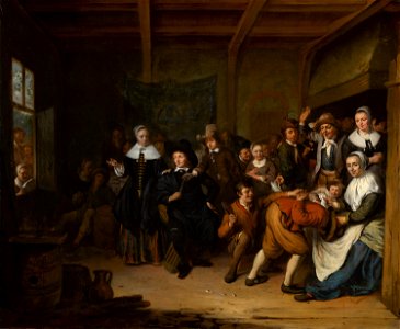 Cornelis de Man - 'La Main Chaude' ('Hot Cockles') - 91 - Mauritshuis