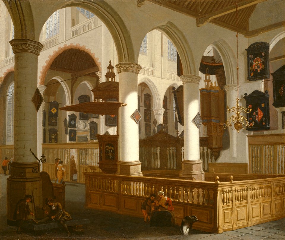 Cornelis de Man - The Oude Kerk, Delft - 1965.1176 - Art Institute of Chicago