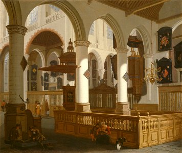 Cornelis de Man - The Oude Kerk, Delft - 1965.1176 - Art Institute of Chicago
