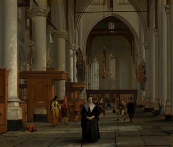 Cornelis de Man - Interior of the Laurenskerk in Rotterdam - 856 - Mauritshuis