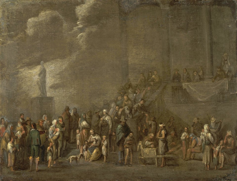 Cornelis de Wael - Feeding the Hungry