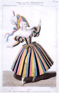 Costume de Mme Polichinelle in Gustave III by Auber 1833 - Gallica