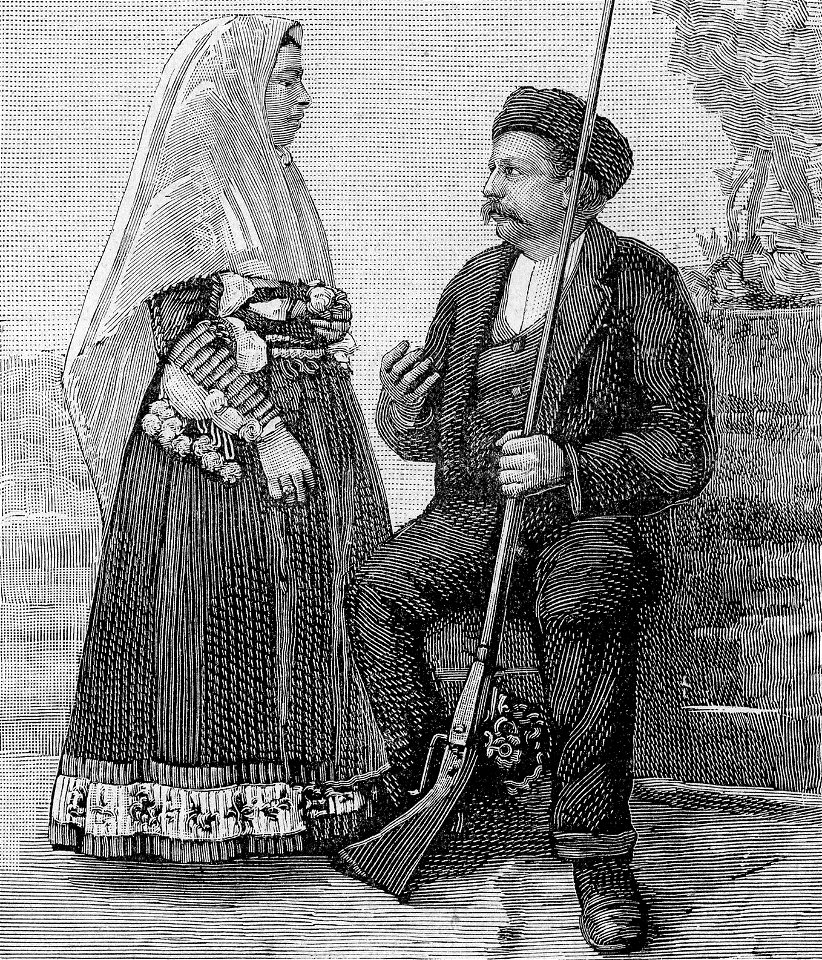 Costume di Osini (xilografia)