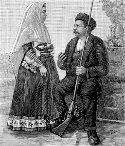 Costume di Osini (xilografia)