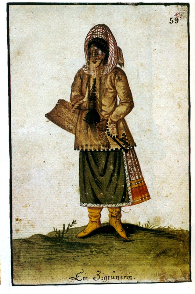 Costume of a Gipsy woman of Transylvania, 18th century