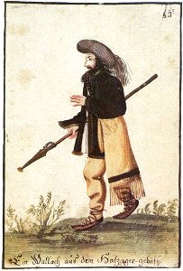 Costume of a Roumanian man, district of Hátszeg