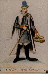 Costume of a rich Saxon farmer