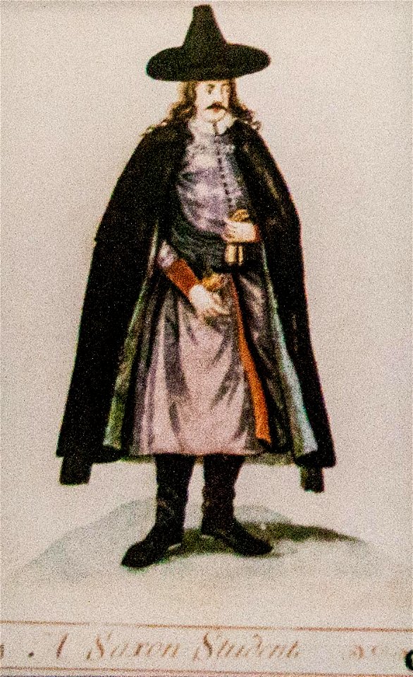 Costume of a Saxon student