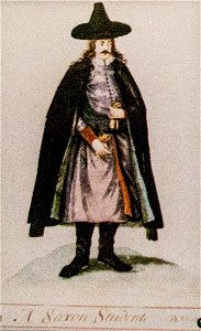 Costume of a Saxon student
