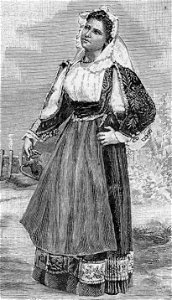Costume di Pozzomaggiore (xilografia)