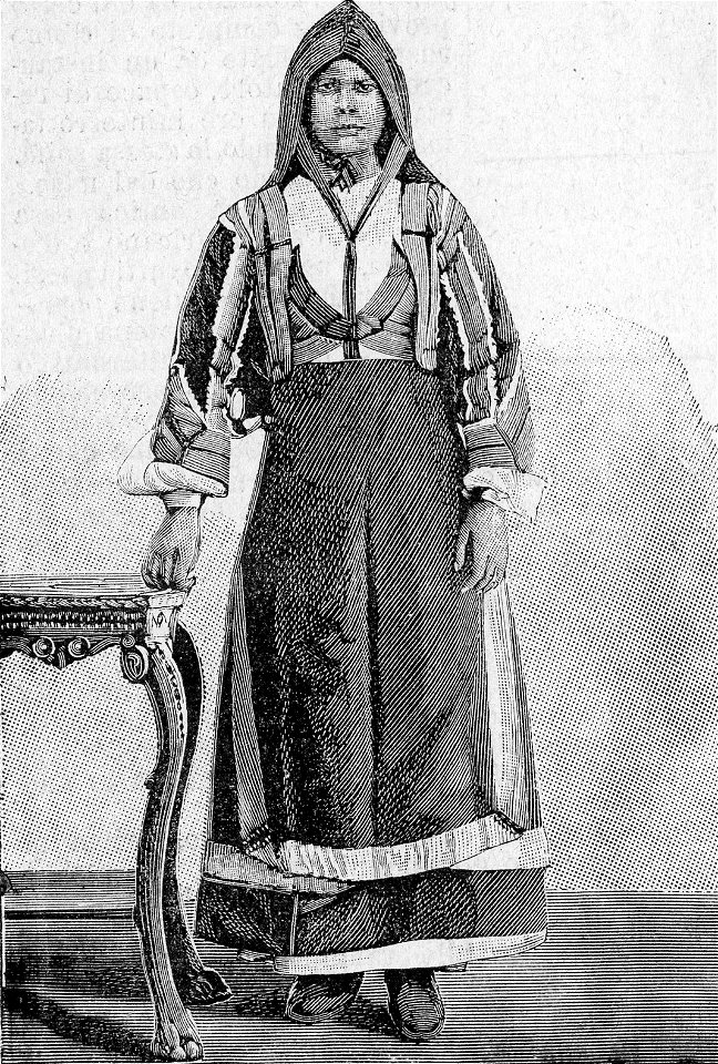 Costume di Desulo (xilografia). 2