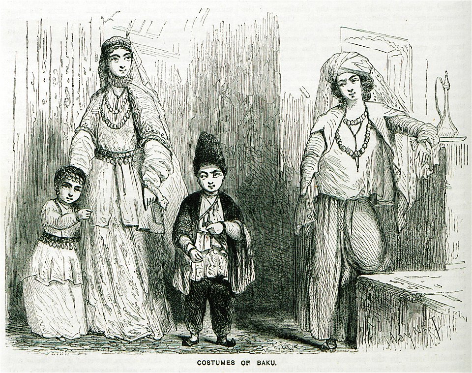 Costumes of Baku - Ainsworth William Francis - 1870