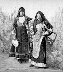 Costumi di Belvì (xilografia)