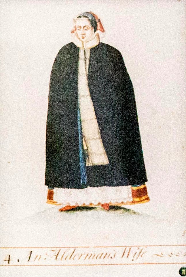 Costume of an Aldermans' wife