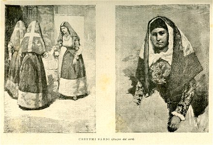 Costumi sardi disegno
