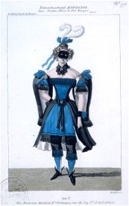 Costume travestissement espagnol in Gustave III by Auber 1833 - Gallica