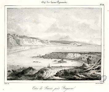 Cotes (sic) de Biaris (i.e. Biarritz) près Bayonne (Basses Pyrénées) - Fonds Ancely - B315556101 A DEFER 017
