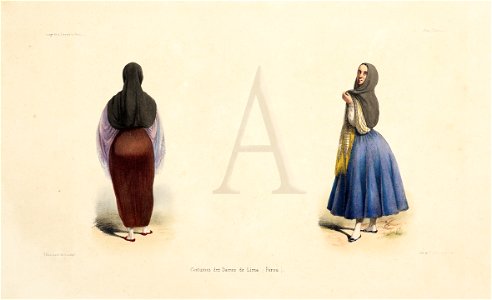 Costumes des Dames de Lima. (Perou.)