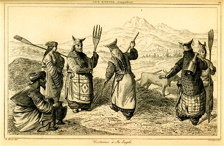 Costumes à In-Eughi - Texier Charles Félix Marie - 1882