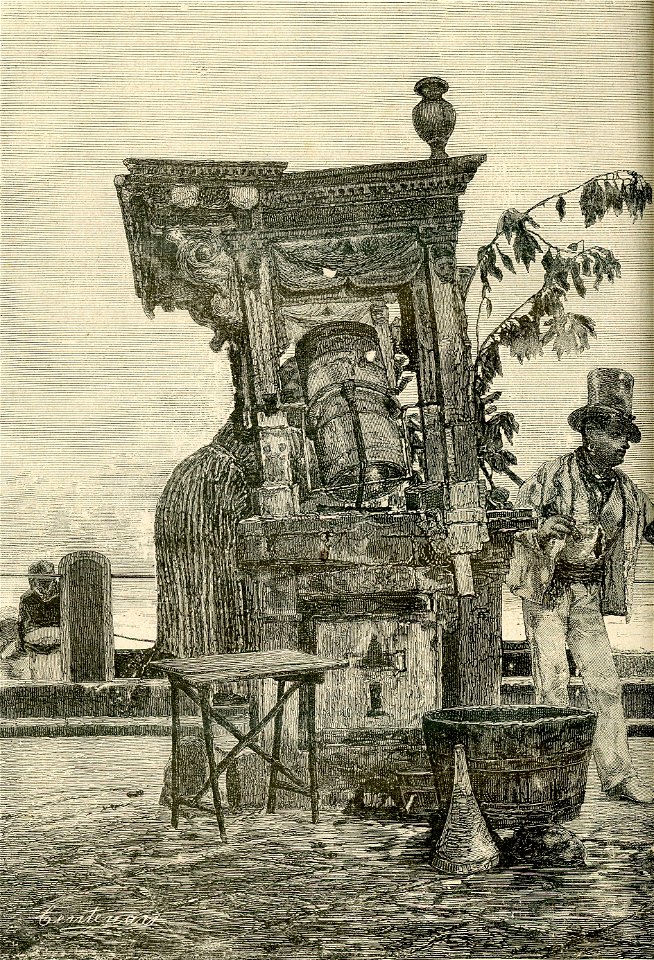 Costumi popolari italiani l’acquaiola napoletana a