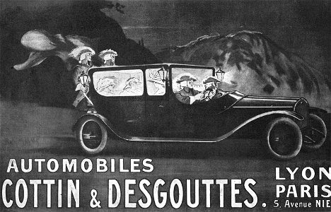 Cottin&Desgouttes publicité. Free illustration for personal and commercial use.