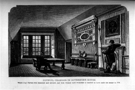 Council Chamber in Governor's House - Memorials of the Tower of London