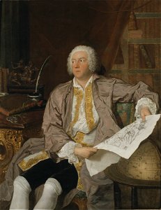 Count Carl Gustaf Tessin (Jacques-André-Joseph Aved) - Nationalmuseum - 22585