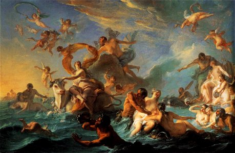 Noël-Nicolas Coypel - The Rape of Europa - WGA05595