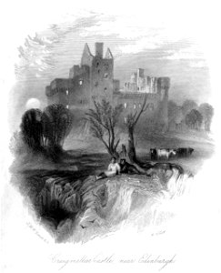 Craigmillar Castle engraving by William Miller after Turner R546