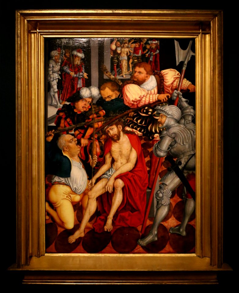 Cranach il vecchio, cristo deriso, 1540 ca