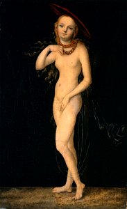 Lucas Cranach d.Ä. - Venus (Herzog Anton Ulrich-Museum). Free illustration for personal and commercial use.