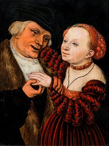 Lucas Cranach (I) - Der verliebte Alte (ca. 1530)