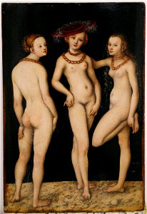 Louvre Cranach three graces 1531
