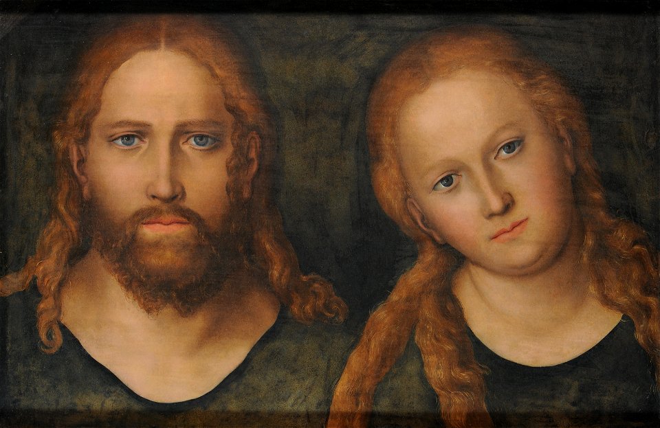 Lucas Cranach d.Ä. - Christus und Maria (Schloss Friedenstein. Gotha)