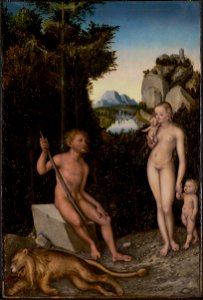 A Faun and His Family with a Slain Lion by Lucas Cranach the Elder (FR267)