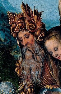 Lucas Cranach 1 — Judgment of Paris — 1510-12 — Detail old man