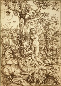 Lucas Cranach d.Ä. - Adam und Eva im Paradies (1509)