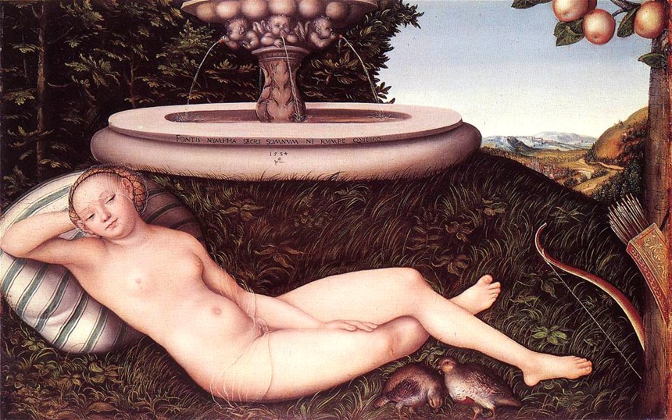 Lucas Cranach d. Ä. - The Nymph of the Fountain - WGA05638