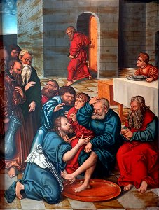 1537 Cranach d.Ä. Die Fußwaschung Jagdschloss Grunewald anagoria